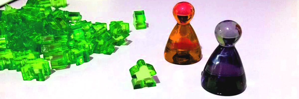 Meeple e pedine per giochi da tavolo